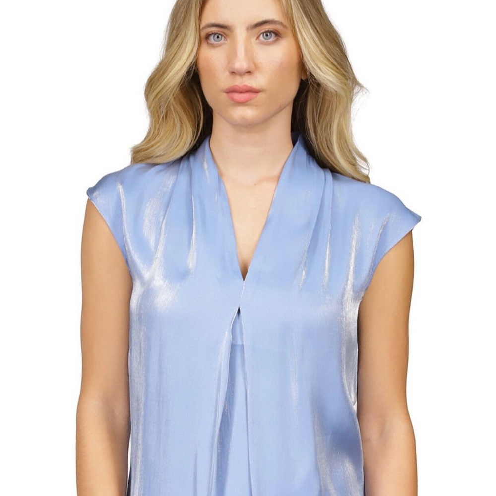 Michael Kors Iridescent Pleated Top